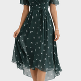 Mia - Elegancka Mini Sukienka Kwiatowa