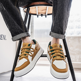 Rajmund | Eleganckie brązowe sneakersy