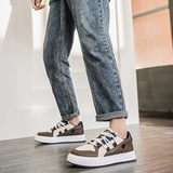 Rajmund | Eleganckie brązowe sneakersy