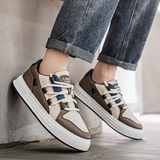 Rajmund | Eleganckie brązowe sneakersy