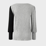 Kaia - Elegancki sweter z dzianiny z guzikami
