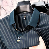 Marek | Elegancka koszulka polo w paski
