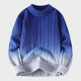 Sweter z gradientowym farbowaniem