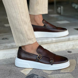 Gustaw | Wsuwane skórzane loafersy