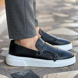 Gustaw | Wsuwane skórzane loafersy