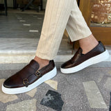 Gustaw | Wsuwane skórzane loafersy