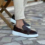 Gustaw | Wsuwane skórzane loafersy