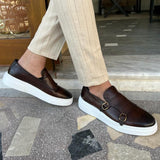 Gustaw | Wsuwane skórzane loafersy