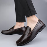 Piotr | Eleganckie skórzane loafersy