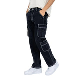Izydor | Japońskie spodnie cargo z denimu