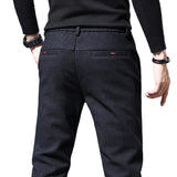 Gaweł | Spodnie slim fit z bawełną