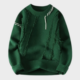 Premium Sweter z Żebrowanym Wykończeniem