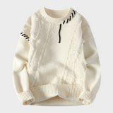 Premium Sweter z Żebrowanym Wykończeniem