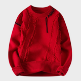Premium Sweter z Żebrowanym Wykończeniem