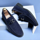 Erazm | Eleganckie zamszowe loafersy