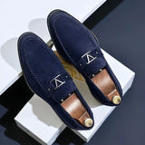 Erazm | Eleganckie zamszowe loafersy