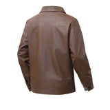 Lesław | Elegancka skórzana kurtka bomber