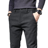 Gaweł | Spodnie slim fit z bawełną