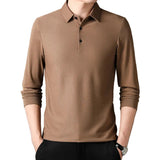 Robert | Elegancka koszulka polo z długim rękawem