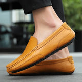 Laurenty | Skórzane loafersy w stylu retro