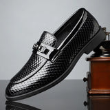 Celestyn | Skórzane loafersy