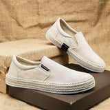 Wit | Eleganckie płócienne buty wsuwane
