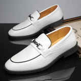 Celestyn | Skórzane loafersy