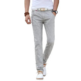 Gracjan | Lniane spodnie slim fit