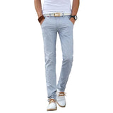 Gracjan | Lniane spodnie slim fit
