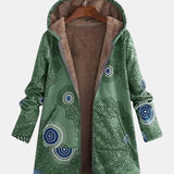 Sage - Tribal Wzór Sherpa Kurtka