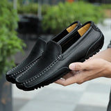 Laurenty | Skórzane loafersy w stylu retro