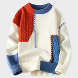 Tomasz | Sweter patchworkowy