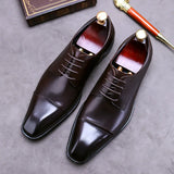 Bogusław | Eleganckie skórzane buty biznesowe