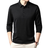 Robert | Elegancka koszulka polo z długim rękawem