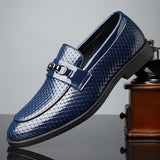 Celestyn | Skórzane loafersy