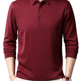 Robert | Elegancka koszulka polo z długim rękawem
