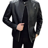 Tymoteusz | Elegancka kurtka skórzana