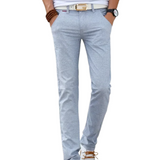 Gracjan | Lniane spodnie slim fit
