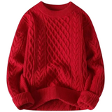 Seweryn | Sweter w warkocze