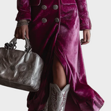 Vera - Welurowa Sukienka Blazer Maxi