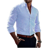 Rajmund | Elegancka koszula w pionowe paski
