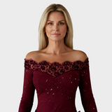 Stella – Elegancka koronkowa bluzka z gwiezdnym wzorem