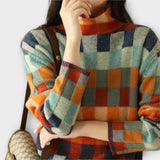 Erika - Sweter z patchworku