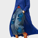 Daniella - Sukienka lniana & Kwiatowy zestaw denim