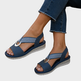 Zoe - Eleganckie Sandały z Regulowanym Wsparciem