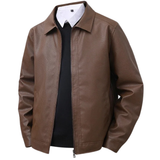 Lesław | Elegancka skórzana kurtka bomber