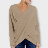 Heidi - Sweter z dekoltem w serek